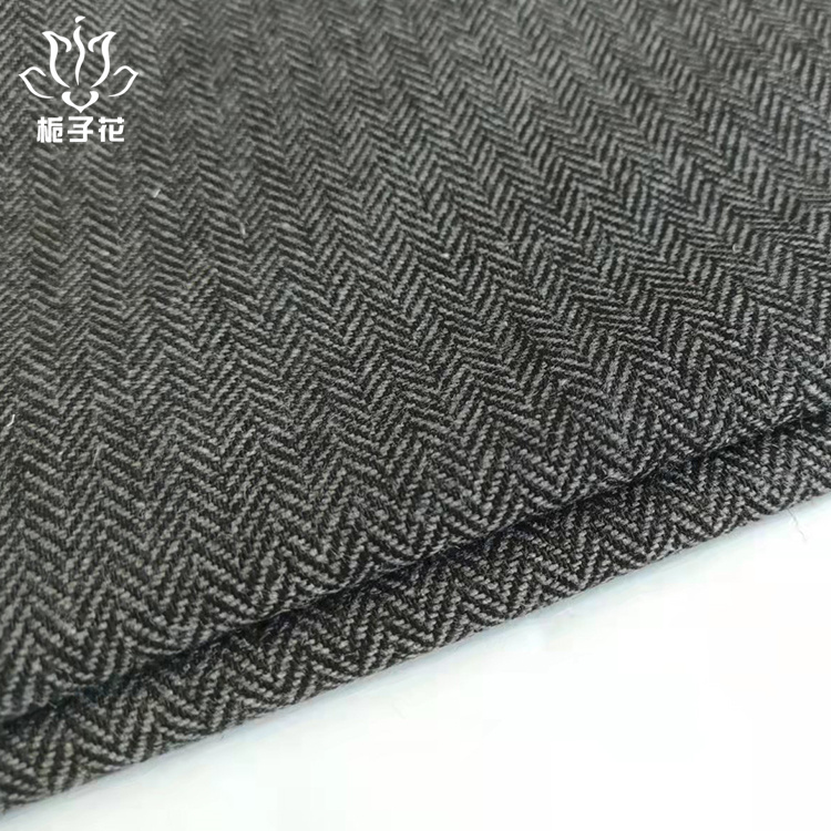 小人字纹毛呢布料04