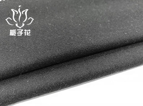 50羊毛黑色双面麦尔登呢