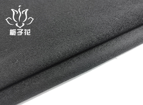 全羊毛黑色单面顺毛呢布料