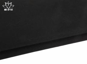 全羊毛黑色麦尔登呢布料